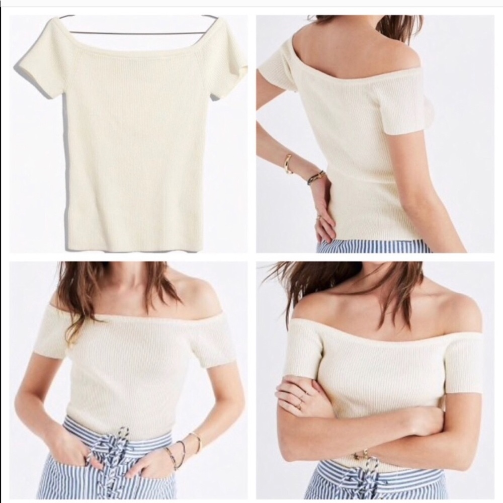 Madewell Off the shoulder sweater top